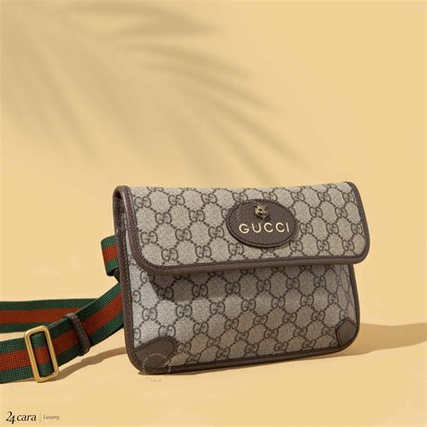 gucci courrier gg supreme belt bag black|gucci neo vintage bag.